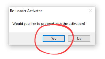 Activating Windows in Re-Loader Activator