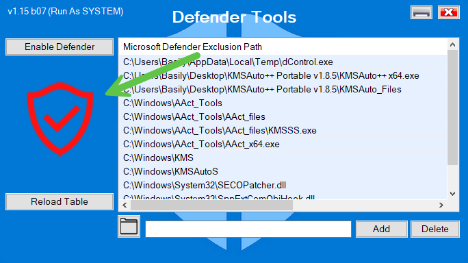 Successfully deactivating Windows 10 Defender